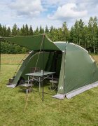 vidaXL Тунелна палатка Зелено 361 x 235 x 147 см
