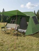 vidaXL Тунелна палатка Зелено 400 x 278 x 182 см