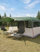 vidaXL Тунелна палатка Зелено 427 x 305 x 205 см Полиестер и стомана