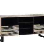 vidaXL ТВ Единици 100 x 33 x 46 см Бяло Инженерна дървесина