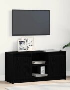 vidaXL ТВ Единици 100 x 34 x 50 см Черно Инженерна дървесина