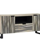 vidaXL ТВ Единици 105 x 33 x 46 см Бяло Инженерна дървесина