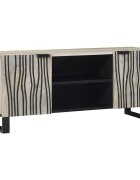 vidaXL ТВ Единици 105 x 33 x 46 см Бяло Инженерна дървесина