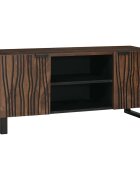 vidaXL ТВ Единици 105 x 33 x 46 см Орех Инженерна дървесина