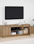 vidaXL ТВ Единици 1395 x 34 x 50 см Кафяво Инженерна дървесина