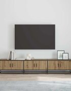 vidaXL ТВ Единици 210 x 35 x 41 см Дъб Инженерна дървесина