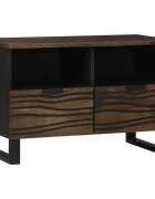 vidaXL ТВ Единици 70 x 33 x 46 см Орех Инженерна дървесина