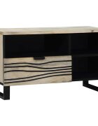 vidaXL ТВ Единици 80 x 33 x 46 см Бяло Инженерна дървесина