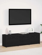 vidaXL ТВ Единици Черния дъб 140 x 34 x 40 см Инженерна дървесина