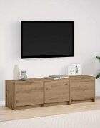 vidaXL ТВ Единици Дъб 140 x 34 x 40 см Инженерна дървесина