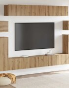 vidaXL ТВ Единици Монтиране на стена 4 pcs Дъб Инженерно дърво
