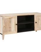 vidaXL ТВ Единици с рафт с врата Бяло 105 x 33 x 46 см Инженерно дърво