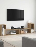 vidaXL ТВ шкаф 100 x 30 x 50 cm Дъб артизан Инженерна дървесина