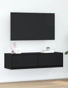 vidaXL ТВ шкаф 100 x 31 x 255 см Черен дъб Инженерна дървесина