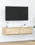 vidaXL ТВ шкаф 100 x 31 x 255 см дъб сонома Инженерна дървесина