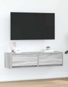 vidaXL ТВ шкаф 100 x 31 x 255 см Сив сонома Инженерна дървесина