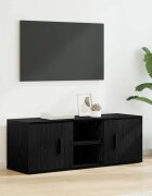 vidaXL ТВ шкаф 100 x 315 x 35 см Черния дъб Инженерна дървесина