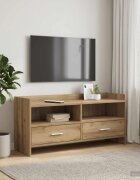 vidaXL ТВ шкаф 100 x 33 x 47 см Дъб артизан Инженерна дървесина