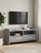vidaXL ТВ шкаф 100 x 33 x 47 см Сив Сонома Инженерна дървесина