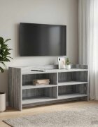 vidaXL ТВ шкаф 100 x 33 x 47 см Сив Сонома Инженерна дървесина