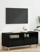 vidaXL ТВ шкаф 100 x 345 x 445 см Черния дъб Инженерна дървесина