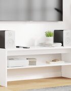 vidaXL ТВ шкаф 100 x 35 x 40 см Бяло Инженерна дървесина