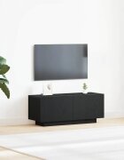vidaXL ТВ шкаф 100 x 35 x 40 см Черния дъб Инженерна дървесина