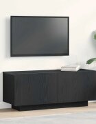 vidaXL ТВ шкаф 100 x 35 x 40 см Черния дъб Инженерна дървесина