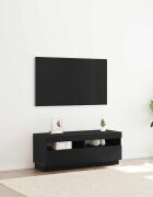 vidaXL ТВ шкаф 100 x 35 x 40 см Черния дъб Инженерна дървесина