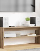 vidaXL ТВ шкаф 100 x 35 x 40 см Дъб Инженерна дървесина