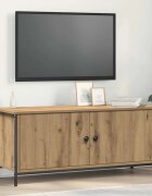 vidaXL ТВ шкаф 100 x 35 x 45 см Дъб Инженерна дървесина