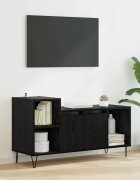 vidaXL ТВ шкаф 100 x 35 x 55 см Черния дъб Инженерна дървесина