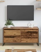 vidaXL ТВ шкаф 100 x 36 x 49.5 см Старо дърво Инженерна дървесина