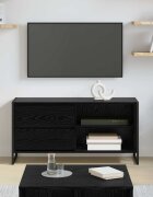 vidaXL ТВ шкаф 100 x 36 x 495 см Черния дъб Инженерна дървесина