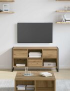 vidaXL ТВ шкаф 100 x 36 x 495 см Дъб Артизан Инженерна дървесина