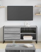 vidaXL ТВ шкаф 100 x 36 x 495 см Сив Сонома Инженерна дървесина