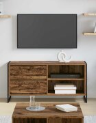 vidaXL ТВ шкаф 100 x 36 x 495 см Старо дърво Инженерна дървесина