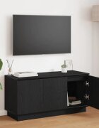 vidaXL ТВ шкаф 100 x 38 x 49 см Черния дъб Инженерна дървесина