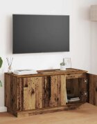 vidaXL ТВ шкаф 100 x 38 x 49 см Старо дърво Инженерна дървесина