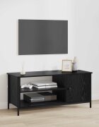 vidaXL ТВ шкаф 100 x 40 x 45 cm Черния дъб Инженерна дървесина