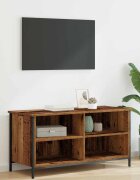 vidaXL ТВ шкаф 100 x 40 x 50 cm Старо дърво Инженерна дървесина