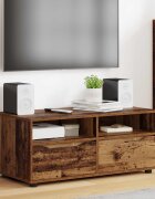vidaXL ТВ шкаф 100 x 48 x 43 см Старо дърво Инженерна дървесина