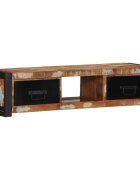 vidaXL TV шкаф 100x30x25 cm Масивна дървесина Възстановена