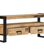 vidaXL ТВ шкаф 100x30x45 см мангово дърво масив