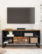 vidaXL ТВ шкаф 100x33x46 см масивно регенерирано и инженерно дърво