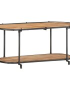 vidaXL ТВ шкаф 100x42x40 см масивно акациево дърво
