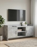 vidaXL ТВ шкаф 102 x 33 x 47 см Бетонно сиво Инженерна дървесина