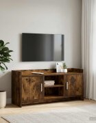 vidaXL ТВ шкаф 102 x 33 x 47 см Опушен дъб Инженерна дървесина