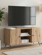 vidaXL ТВ шкаф 102 x 345 x 50 см Дъб артизан Инженерна дървесина