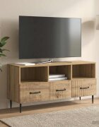 vidaXL ТВ шкаф 102 x 345 x 50 см Дъб артизан Инженерна дървесина